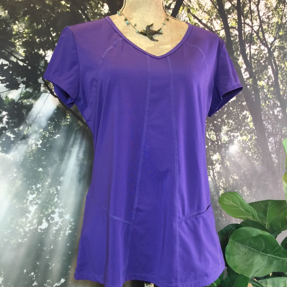 Work out athletic top purple Actra Large L